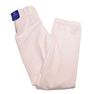 Mizuno Baseball Pants Adult Small White Hemmed Bottom Double Knit Performance